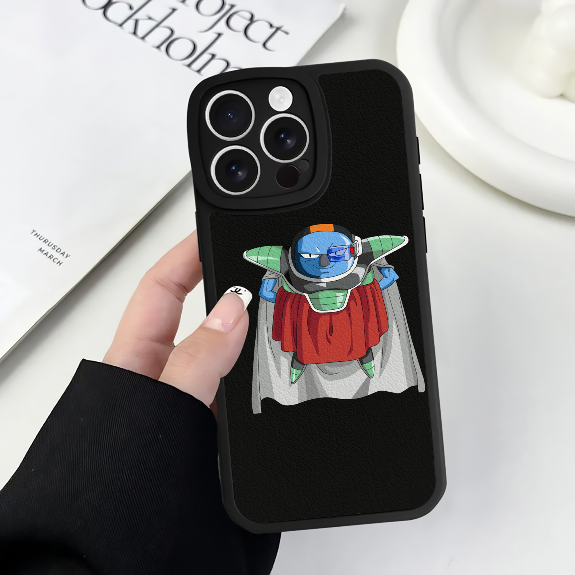 （画像用） ドラゴンボール DRAGON BALL 【iPhone 16シリーズ対応】シリコンスマホケース（レザー調） 材質：シリコン